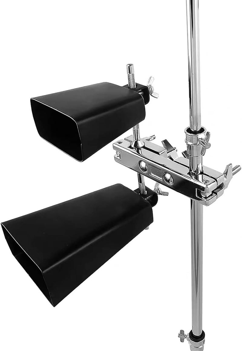 GOGHOST Steel Cowbell with Stick, Noise Makers Hand Metal Percussion Cow Bells for Drum Set (8") - Image 4